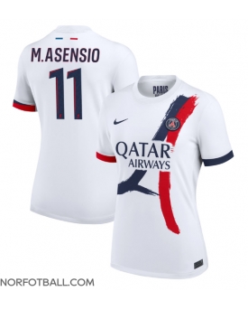 Billige Fotballdrakt Paris Saint-Germain Marco Asensio #11 Replika Bortedrakt Dame 2024-25 Kortermet